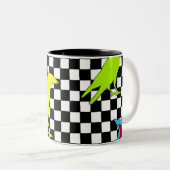 "一直線に"マグ ツートーンマグカップ (正面右)