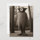 一眼の奇怪な森の怪物ハロウィン ポストカード (正面/裏面)