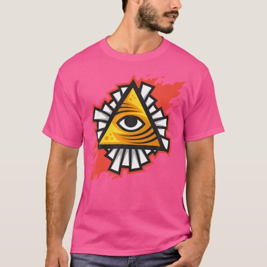 一眼イルミナティ Tシャツ (正面)