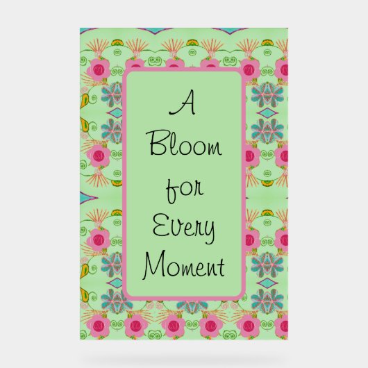 一瞬の開花 アクリルサイン (正面)