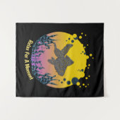 一瞬リラックス瞑想を静める タペストリー (正面(横))