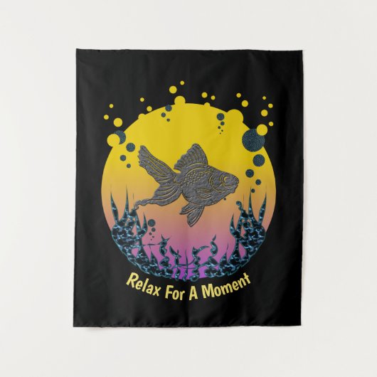 一瞬リラックス瞑想を静める タペストリー (正面)