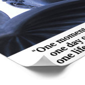 一瞬一日を変えることができる…仏による引用文 ポスター (角)