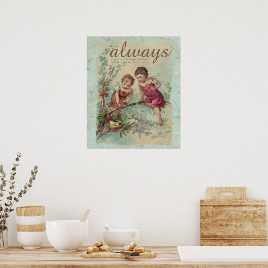 一瞬一瞬を大切にする ポスター (キッチン)