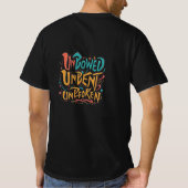 一礼して、曲げずに、途切れることなく Tシャツ (裏面)