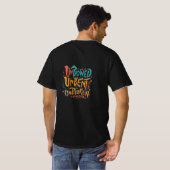 一礼して、曲げずに、途切れることなく Tシャツ (裏面フル)