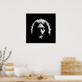 一神 | イエスの顔 ポスター (キッチン)