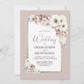 一秋素朴のフローラ結婚 招待状 (正面)