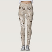 一種のクールエフエメラ模様の一つが白い女性を生む レギンス (正面)