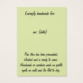 一種のピンクと黒の羊のつるラベル (裏面)