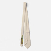 一種のブラウンマス釣り釣りアングラー ネクタイ (裏面)