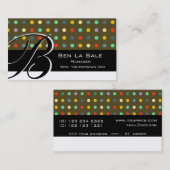 一種のレトロパターンモユニーク   ノグラム 名刺 (正面/裏面)