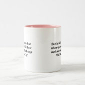 一種の女性があって下さい ツートーンマグカップ (中央)