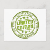 一種の緑色のゴムのスタンプ効果のひとつ –  ポストカード (正面)