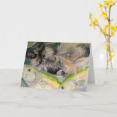 一種の違う天国グリーティングカード カード (黄色い花)