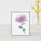 一種紫絵を描花の庭 カード (黄色い花)