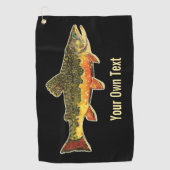 一種類の小魚類 ゴルフタオル (正面)