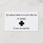 一突きの夫か看護 名刺 (裏面)