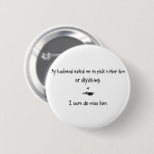 一突きの夫かSkydiving 缶バッジ (正面&裏面)