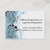 一突き色の落書きの針の糸の裁縫の裁縫婦 名刺 (裏面)