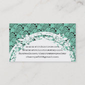 一突き色の落書きの針の糸の裁縫の裁縫婦 名刺 (裏面)