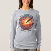 一章ずつ 女性 作家 Tシャツ (正面)