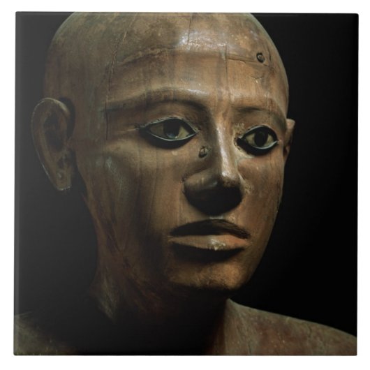 一等書記官のNakhti彫像、Asyutから、早い中間 タイル (正面)