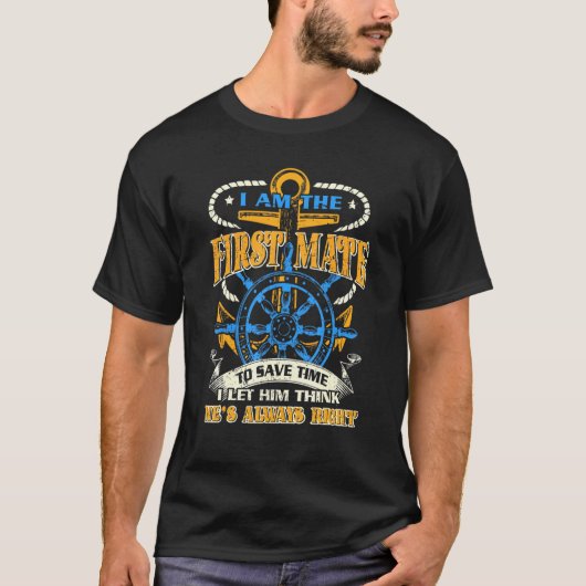 一等航海士の僕は彼を考え常に正した Tシャツ (正面)