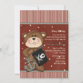 一等航海士の海賊誕生日のパーティの招待状 招待状 (正面)