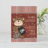 一等航海士の海賊誕生日のパーティの招待状 招待状 (スタンド正面)