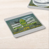 一等軍曹の記念贈与 スクエアペーパーコースター (アングル)