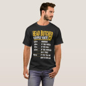 一級屠殺職人の時給 首席屠殺職人 屠殺人 Tシャツ (正面フル)