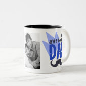 一素晴らしパパモダン写真父の日 ツートーンマグカップ (正面右)