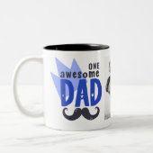 一素晴らしパパモダン写真父の日 ツートーンマグカップ (左)