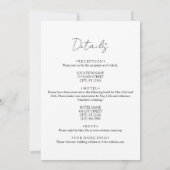 一素朴つの結婚式招待状でワイルドフラワー 招待状 (裏面)