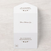 一素朴つの結婚招待状 オールインワン招待状 (外側)