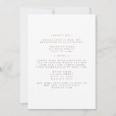 一素朴人の中に咲き乱れ結婚る花 招待状 (裏面)