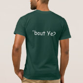 "一続きYeか。"Tシャツ(白及び緑) Tシャツ (裏面)