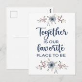 一緒いるのが私たちの最も好きな場所です ポストカード (正面/裏面)