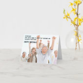 一緒おもしろいに成長する大人のための誕生日カード カード (黄色い花)