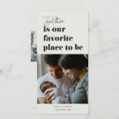 一緒が私たちの好きな場所 3枚の写真 シーズンカード (正面/裏面)