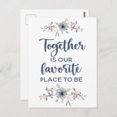 一緒が私たちの最も好きな場所です ポストカード (正面/裏面)