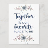 一緒が私たちの最も好きな場所です ポストカード (正面)