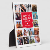 「一緒が私たちの最も好きな場所」フォトコラージュ フォトプラーク (側面)