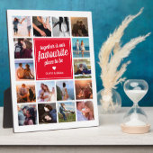 「一緒が私たちの最も好きな場所」フォトコラージュ フォトプラーク (側面)