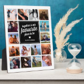 「一緒が私たちの最も好きな場所」フォトコラージュ フォトプラーク (側面)