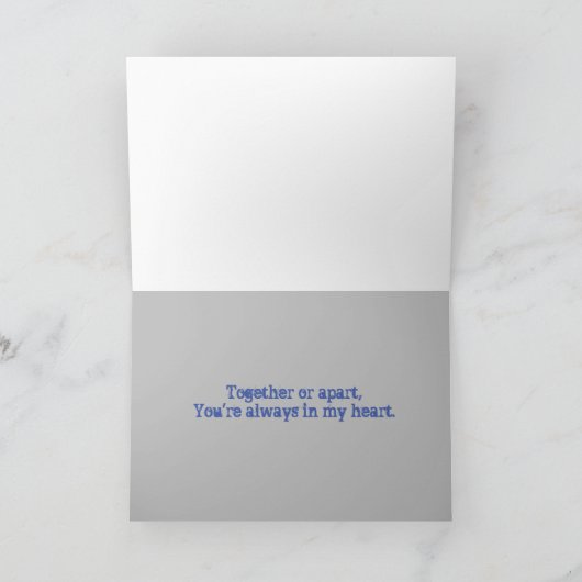 一緒でも別れていてもあなたは私の心の中に カード (内部)