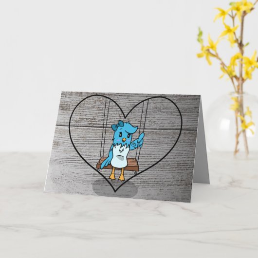 一緒でも別れていてもあなたは私の心の中に カード (黄色い花)