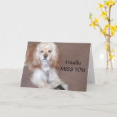 一緒にいた恋しく思い カード (黄色い花)