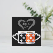 一緒にいてこそ オレンジ + ブラック コーヒー サイン セーブザデート (スタンド正面)